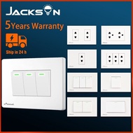【In Bulacan】Jacksun Light Switch Home Light Switch Wall 1 2 3 Gang Royu Outlet Wall Switches Socket