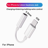 อแดปเตอร์ 2 In 1 สายแปลงต่อหูฟัง for iPhone และ for iPad Lightning + 3.5 mm ชาร์จและฟังเพลงไปพร้อมๆ กันได้ For Phone Charge Charger Cable And Headphone Audio Splitter Adapterสายแปลงไอโฟน