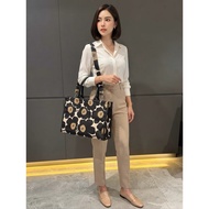 Flowertotebag Flower Pattern Box Shape Foam Padding Good Quality Leather Handle