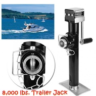 【มีสินค้าในสต๊อก】8000 lbs Yacht Trailer Parts Caravan Jack Jockey Wheel Heavy Duty Metal Stand Stainless Steel For Boats RVs Campers and Trails.15in ขายกเทเลอร์Drop Leg Boat Swivel Trailer Jack 8000 lbs.