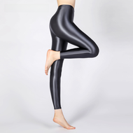 LEOHEX Thin Sectional Nylon Womens Leggings for Autumn 2018: Bright Glittery and Smooth Healthy Fitn