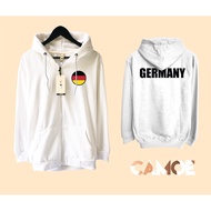 Camo Germany Flag Zipper Hoodie Jacket