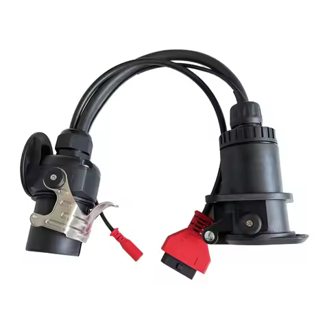 Adapter Cable EBS ISO 7638 OBD2 Trailer Diagnostic for Bosch ,for Autel, for Autocom and Other Truck