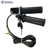 TME  Pair 36/48V E-Bike Throttle Grip with LED Display for 36V 48V E-Bike Bicycle Scooter G4Y4