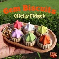 Gem Biscuit Clicky Fidget - Cutest Stress Relief Toy