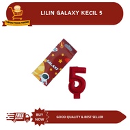 LILIN SMALL GALAXY CANDLE NUMBER 5 - BIRTHDAY CANDLE