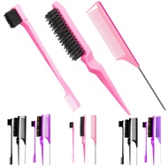edge control comb brush set of 3