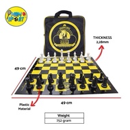 Plastic Chess Plastic Board Game ROX 49CMx49CM 4-Fold Plus Bag Original
