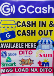 GCASH IN CASH OUT - TARP MADE - SIZE 18 X 24INC