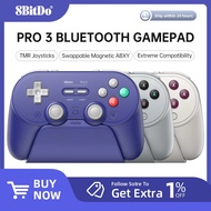 8BitDo Pro 3 Bluetooth Gamepad Wireless Gaming Controller for Switch 1/2 Windows Apple with TMR Joys