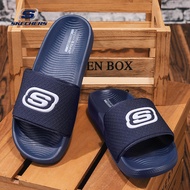 Skechers_ HYPER BURST Men's Comfort Slides Rubber Sole Size 40-45 Memory Foam Lightweight Slippers