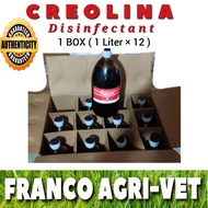 Creolina Disinfectant by Achievers Chemicals 1 Box ( 1 Liter × 12 )
