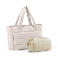 Túi tote nhẹ BAGSMART Springtok với ngăn cho phụ nữ túi đeo vai chần bông cho du lịch và công việc-a