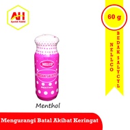 Nellco Bedak Salicyl Menthol 60 gr Bedak Nellco Pink Bedak Nelko Nelco Ping Menthol mentol