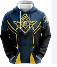 3D HOODIE-  XZX180305   Freemason Masonic Lodge Freemasonry All Over Print Hoodie 14