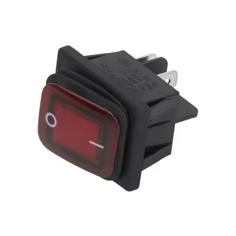 IP67 Rated Rectangular Waterproof Rocker Switch with Illumination DPST 20A OnOff Control for Outdoor