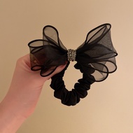 <EEs>Korean European Yarn Bow Hair Accessories Girls' Advanced Sense of Hair Rope
