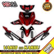 Decal Vario 110 Karbu Full Body Stiker Vario 110 Karbu Lama Striping Vario 110 Karbu Petronas