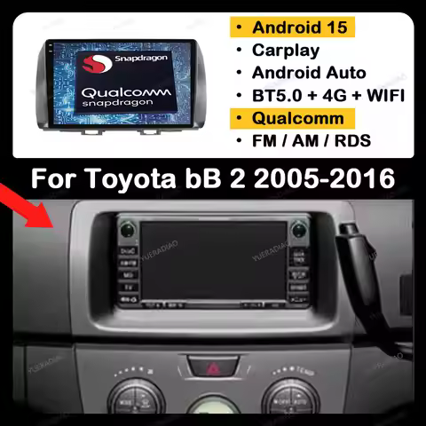 Android 15 Car Radio For Toyota bB 2 QNC20 2005 - 2016 Multimedia Video Player GPS NAVI Carplay Auto
