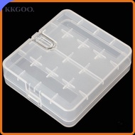 KKGOO 1pc Battery Holder , Hard  2/4x 18650 Battery Storage Box, Portable 4x AA 4x AAA Durable Plast