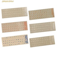 JEROMY Keyboard Letter Sticker For PC Hebrew Notebook Laptop Accessories Korean English Language Alp