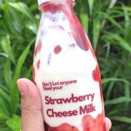 strawberry cheese milk