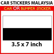 Car Sticker OR Bumper Sticker - Pahang Flag Stiker  Bendera  Negeri Malaysia
