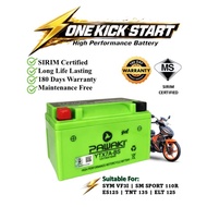 Pawaki Gel Bateri Motor YTX7A-BS Battery Motorcycle VR125 TNT135 ICON CB250 VFR400 CB900F SYM185 VF3