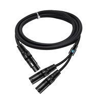 GOLLEY LION 1 Female To 2 XLR Male Y-Splitter Patch Cable-XLRM To 2-XLRF Cord