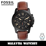 (OFFICIAL WARRANTY) Fossil Men's FS5241 Grant Chronograph Luggage Leather Watch (2 Years Fossil Warr