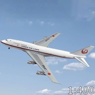 20CM 1:400 airplane 747 B747-300 JAL N212JL With Landing Gear Alloy Aircraft Plane Model