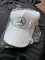 AMG Mercedes  benz 中華 賓士 帽子 棒球帽 運動 後黏  排汗 透氣 涼感 黑 白色