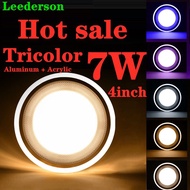 【Ready Stock】leederson led Downlight Round  downlight Light Panel Lights Ceiling Recessed Lamps  7W 3000K 4000K 6000K  I