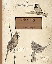 Nature Log: A perfect nature log/journal for elementary age kids. Fun cute and creative | 110 pages,
