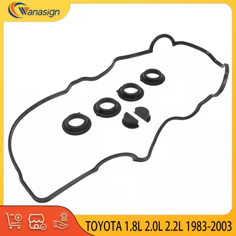 Valve Cover Gaskets Set for Toyota 3S-FE 4S-FE 5S-FE 3S-FSE 3S-FC 5S-FNE 4S-FI 1.8L 2.0L 2.2L L4 GAS