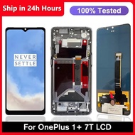 Display For OnePlus 7T HD1901 HD1903 HD1900 HD1907 HD1905 LCD Display Digital Touch Screen with Fram