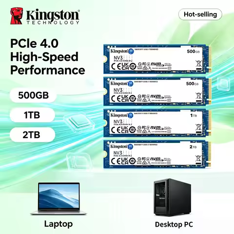 Kingston NV3 500GB 1TB 2TB NEW M2 NVMe SSD PCIe 40 2280 6000MBs High Speed Reliable Laptop Storage U