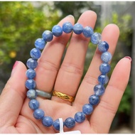 Baceda Kyanite Green Strawberry Candy Agate 7.8M Red Glue Flower Bracelet Natural Pearl Earrings