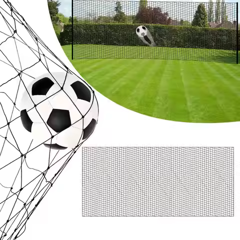 21x9.8ft / 28.8x9.8ft Soccer Backstop Net Ball Sports Practice Netting Barrier Knotted PE Net For Ba