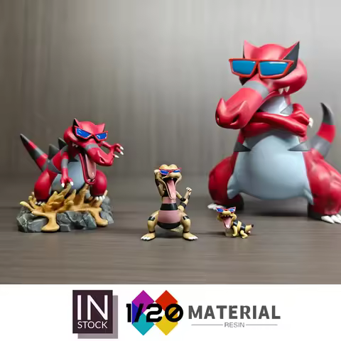 [In Stock]1/20 Resin Scale World [HH] - Sandile & Krokorok & Krookodile [Split RE-MENT]