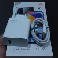 Charger Xiaomi 67W Cabutan Second Ori Ex Kotak Note 11Pro 11 Pro 5G Dl