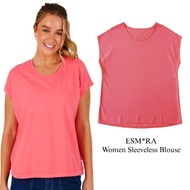 ESM*RA Women Sleeveless Peach Blouse/ Women's Blouse Branded/ Latest Women's Blouse