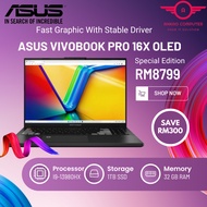 Asus Vivobook Pro 16X OLED K6604J-VMX100WS 16'' 3.2K Laptop Black ( I9-13980HX, 32GB, 1TB SSD, RTX4060 6GB, W11, HS )