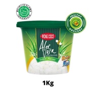 Wong Coco Nata De Coco Dugan Rasa Cocopandan 1kg / Wong Coco Nata De Coco Cubes Cocopandan 1 kg /  N
