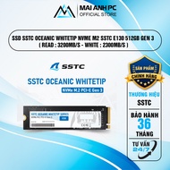 SSD SSTC Oceanic Whitetip NVMe M2 SSTC E130 512GB GEN 3 (Read: 3200MB/s - White : 2300MB/s )