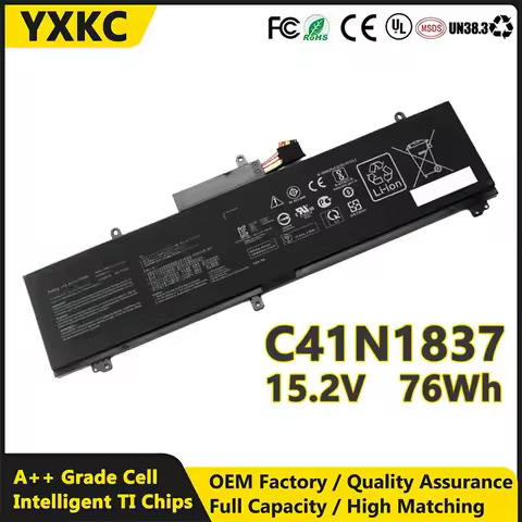 C41N1837 76Wh Laptop Battery for ASUS Rog Zephyrus GA502 GA502D GA502DU GA502GU GA502IV GU502 GU502D