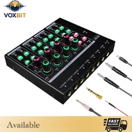 【4 in 4 out】 4 channel Sound Mixer 4 Channel Headphone Amplifier Recording Sound Card Mixer Interfac