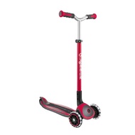 Globber Master Lights 3-Wheels Kick Scooter (For Ages 4 to 14years) - Red