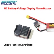 NEEBRC 1-8s Lipo Battery Voltage Tester volt meter monitor buzzer Alarm 3.7V-22.2V For Rc Lipo Batte