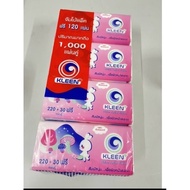 O-Kien Facial Tissue Jumbo Pack Of 4 250 Sheets Per 2 Layers Thick Natural Pulp 1 Soft Dust-Free Cle